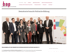 Tablet Screenshot of bap-politischebildung.de